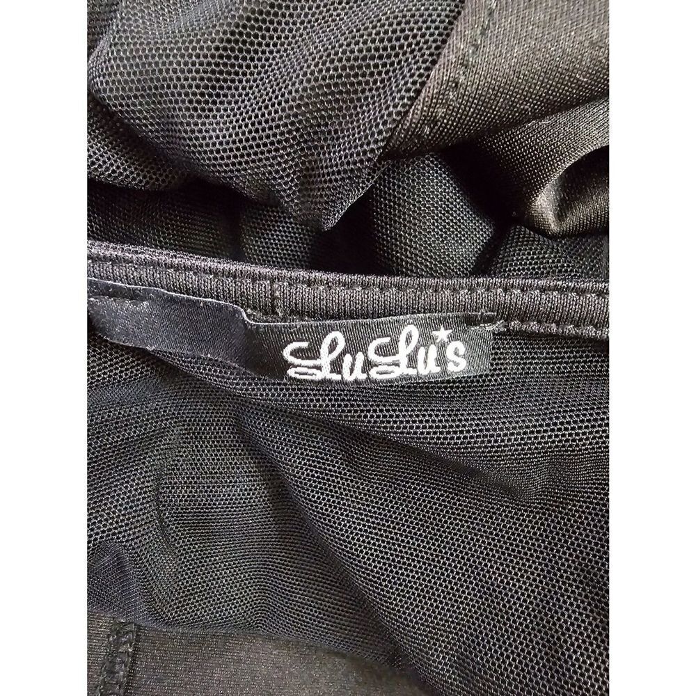 LuLu's Peek Chic Cutout Dress Black Size Small - Picture 13 of 13